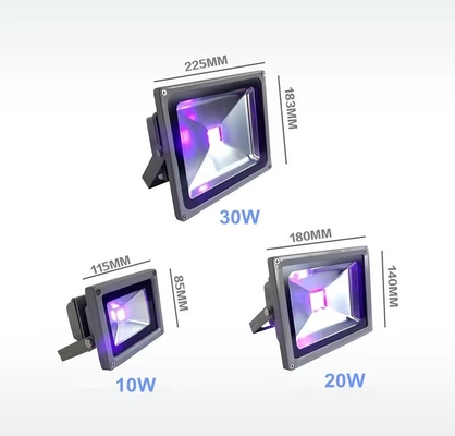 ακτίνα 20W 30W μαύρο ελαφρύ 365nm για τη διακόσμηση αποκριών κανένα όζον