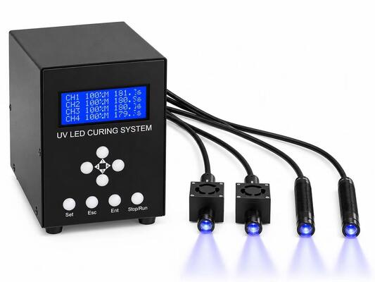 Πολυκαναλικό σύστημα στεγνώσεως UV LED με υψηλή απόδοση ακτινοβολίας και χαμηλή παραγωγή θερμότητας για ακριβή συναρμολόγηση